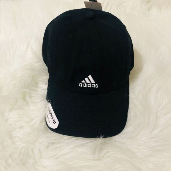Adidas Women's Saturday Hat Cotton Relaxed Fit Cotton Adjustable Black One‎ Size - Picture 2 of 7